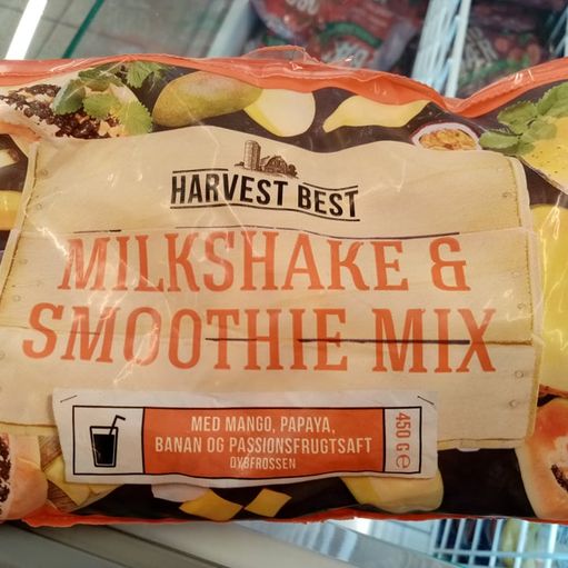 Harvest best milkshake & smoothie mix indeholder MSG tiilsætningsstof