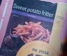 Sweet potato fritter